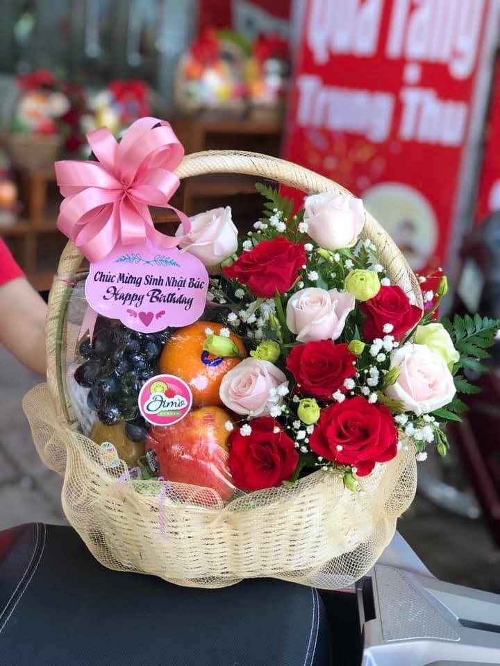 Giỏ hoa quả sinh nhật đẹp quà tặng chúc mừng sinh nhật tại Hà Nội